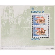 Portugal Azore 1981 - Europa, colita neuzata