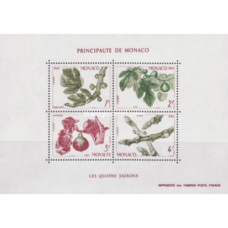 Monaco 1983 - fructe, bloc neuzat Monaco 1983 - fructe, bloc neuzat