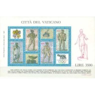 Vatican 1987 - Expo Olymphilex, arta, bloc neuzat