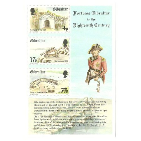 Gibraltar 1983 - Fortareata, colita neuzata Gibraltar 1983 - Fortareata, colita neuzata