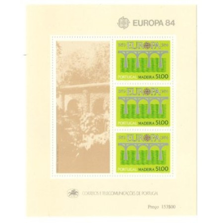 Portugal Madeira 1984 - Europa, bloc neuzat Portugal Madeira 1984 - Europa, bloc neuzat