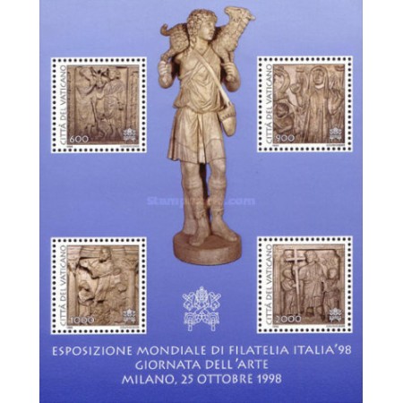 Vatican 1998 - Expo, arta, bloc neuzat