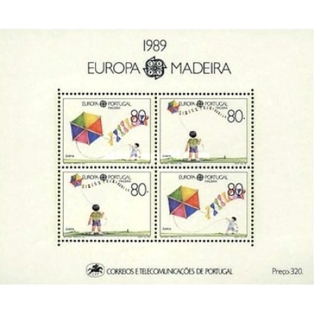 Portugal Madeira 1989 - Europa, bloc neuzat Portugal Madeira 1989 - Europa, bloc neuzat
