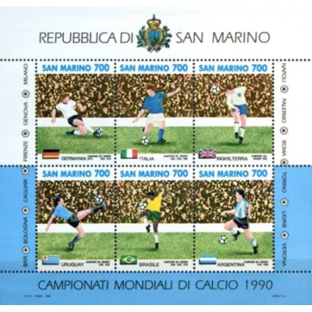 San Marino 1990 -  CM fotbal Italia, bloc neuzat San Marino 1990 -  CM fotbal Italia, bloc neuzat