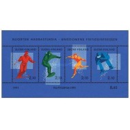 Finlanda 1991 - Sporturi de iarna, bloc neuzat