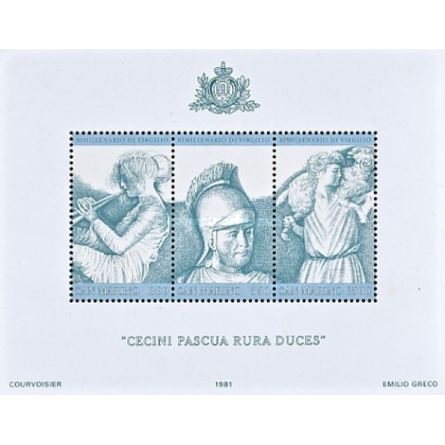 San Marino 1981 - 2000th anniv. Vergil, bloc neuzat