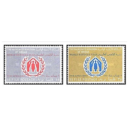 Jordan 1960 - World Refugee Year, serie neuzata Jordan 1960 - World Refugee Year, serie neuzata