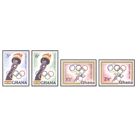 Ghana 1960 - Jocurile Olimpice Roma, serie neuzata Ghana 1960 - Jocurile Olimpice Roma, serie neuzata