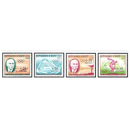Haiti 1960 - JO Roma, serie cu supratipar, neuzata Haiti 1960 - JO Roma, serie cu supratipar, neuzata