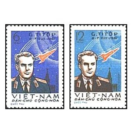 Vietnam Nord 1961 - German Titov, cosmonautica, serie neuzata Vietnam Nord 1961 - German Titov, cosmonautica, serie neuzata