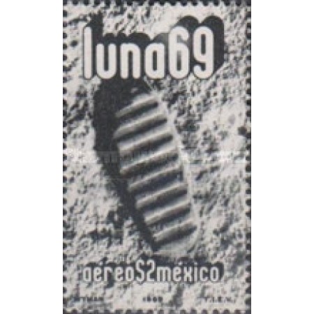 MEXIC 1969 - Primul pas pe Luna, neuzata MEXIC 1969 - Primul pas pe Luna, neuzata
