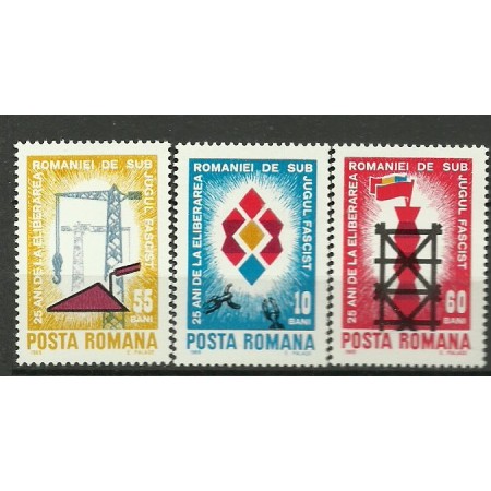 1969 - A 25-a aniversare a eliberarii patriei, serie neuzata