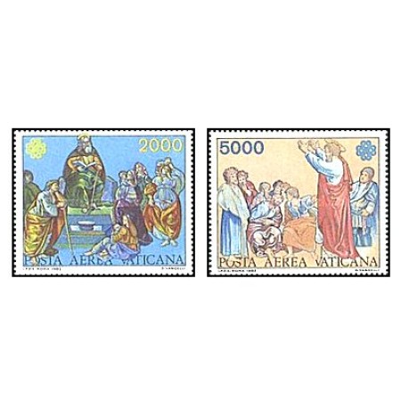 Vatican 1983 - World Communications Year, serie neuzata Vatican 1983 - World Communications Year, serie neuzata