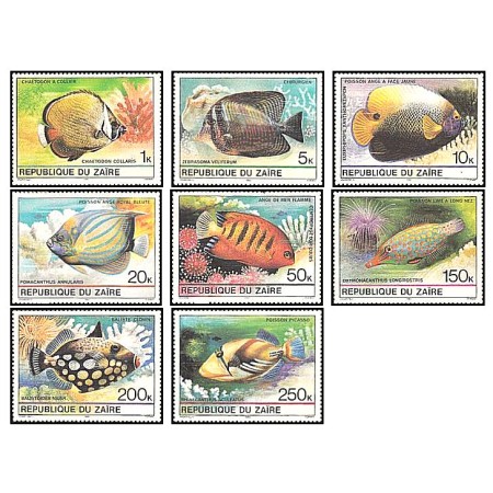 Zaire 1980 - Pesti, fauna, serie neuzata Zaire 1980 - Pesti, fauna, serie neuzata
