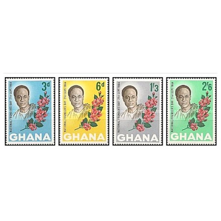 Ghana 1964 - Flori, serie neuzata Ghana 1964 - Flori, serie neuzata