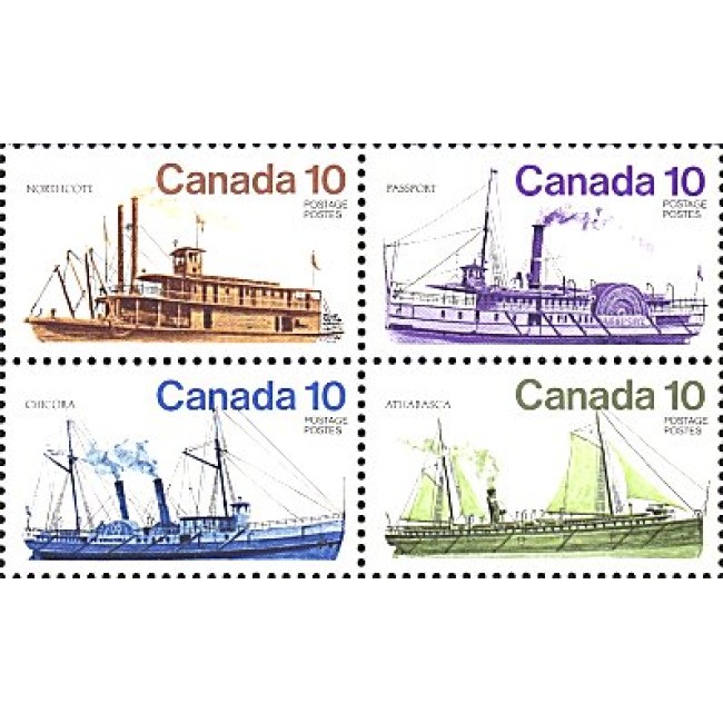 Canada 1976 - vapoare, serie neuzata Canada 1976 - vapoare, serie neuzata