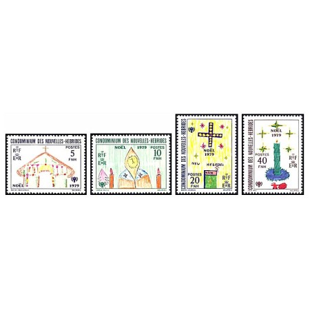 New Hebrides Fr 1979 - Craciun, serie neuzata New Hebrides Fr 1979 - Craciun, serie neuzata