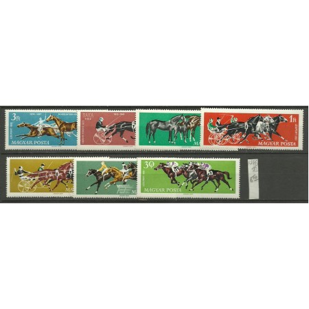 Ungaria 1961 - Echitatie, cai, serie neuzata