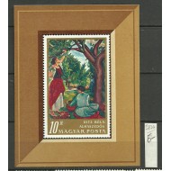 Ungaria 1967 - Pictura (III), arta, colita neuzata