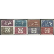 1958 - Centenarul marcii postale romanesti, serie ndt neuzata
