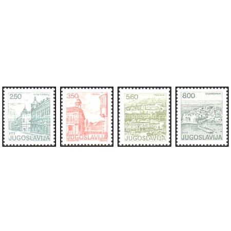 Iugoslavia 1981 - Orase, vederi, serie neuzata Iugoslavia 1981 - Orase, vederi, serie neuzata