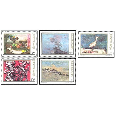 Iugoslavia 1981 - Picturi cu animale, arta, serie neuzata Iugoslavia 1981 - Picturi cu animale, arta, serie neuzata