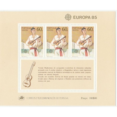 Portugal Madeira 1985 - Europa, bloc neuzat Portugal Madeira 1985 - Europa, bloc neuzat
