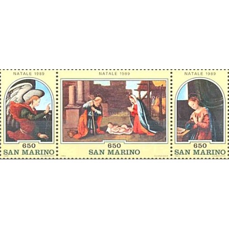 San Marino 1989 - Craciun, serie neuzata San Marino 1989 - Craciun, serie neuzata