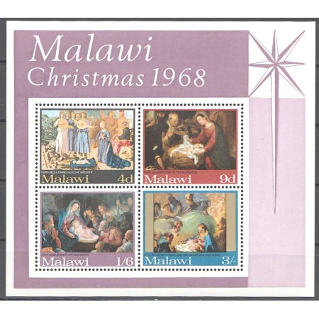 Malawi 1968 - Craciun, bloc neuzata Malawi 1968 - Craciun, bloc neuzata