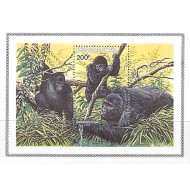 Rwanda 1985 - Fauna, gorile, colita neuzata