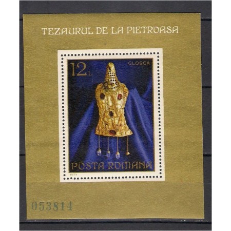 1973 - Tezaurul de la Pietroasa, colita neuzata