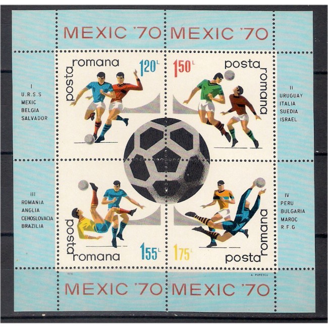 1970 - CM fotbal Mexic, bloc neuzat