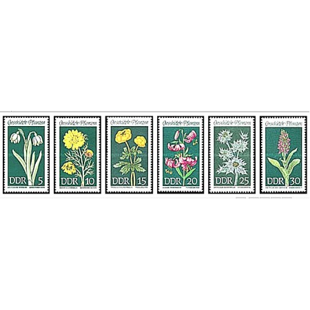 DDR 1969 - flori, serie neuzata DDR 1969 - flori, serie neuzata