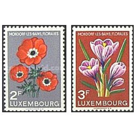 Luxemburg 1956 - flori, serie neuzata