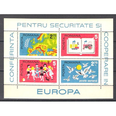 1975 - Conferinta pentru securitate si cooperare, bloc neuzat 1975 - Conferinta pentru securitate si cooperare, bloc neuzat