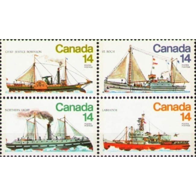 Canada 1978 - vapoare, serie neuzata Canada 1978 - vapoare, serie neuzata