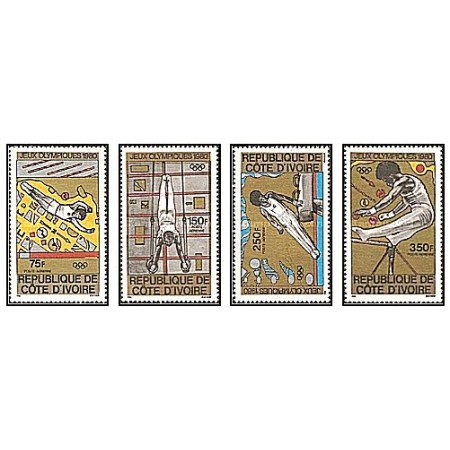 Cote Divoire 1980 - Jocurile Olimpice Moscova, serie neuzata Cote Divoire 1980 - Jocurile Olimpice Moscova, serie neuzata
