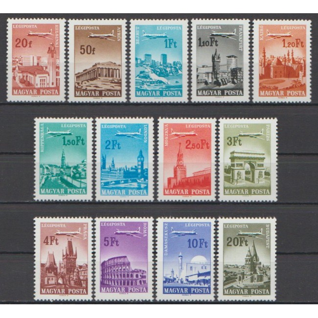 Ungaria 1966 - Posta aeriana, avioane, serie neuzata