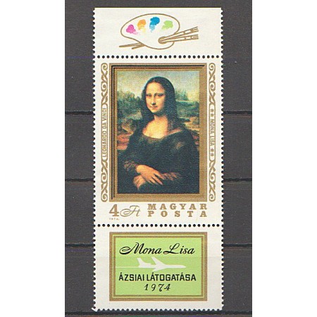 Ungaria 1974 - Mona Lisa, neuzata Ungaria 1974 - Mona Lisa, neuzata