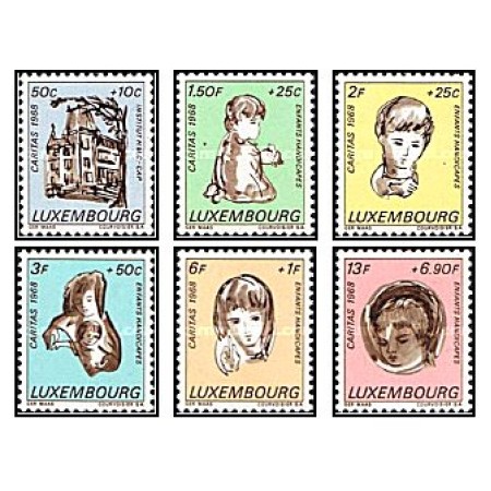 Luxemburg 1968 - Caritas, serie neuzata Luxemburg 1968 - Caritas, serie neuzata