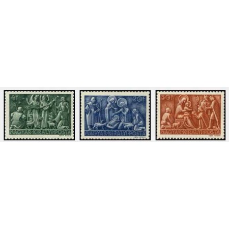 Ungaria 1943 - Craciun, serie neuzata Ungaria 1943 - Craciun, serie neuzata