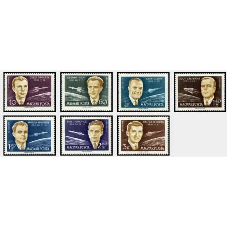 Ungaria 1962 - Cosmonauti, serie neuzata