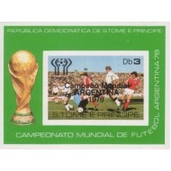 Sao Tome 1979 - Fotbal, supr., colita ndt neuzata