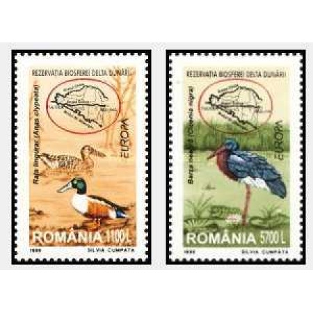 1999 - Europa, pasari, serie neuzata 1999 - Europa, pasari, serie neuzata