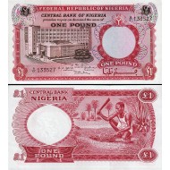 Nigeria 1967 - 1 pound UNC
