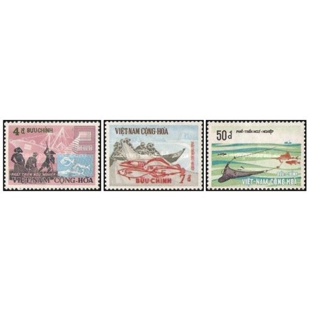 Vietnam Sud 1972 - Pescuit, serie neuzata Vietnam Sud 1972 - Pescuit, serie neuzata