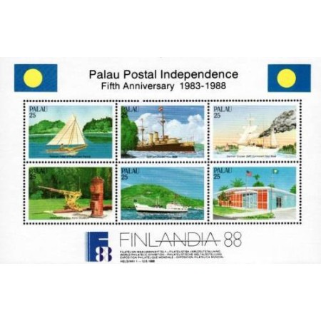 Palau 1988 - Expo Finlandia, bloc neuzat Palau 1988 - Expo Finlandia, bloc neuzat