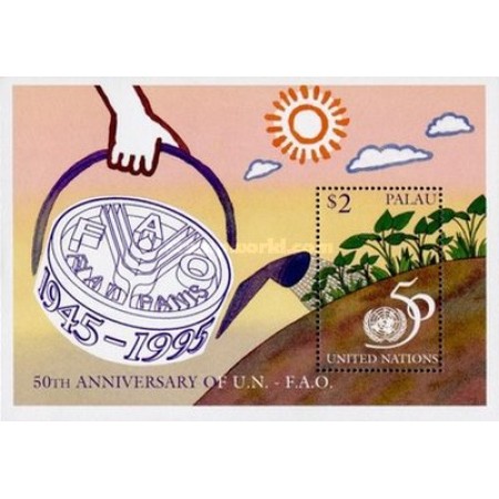 Palau 1995 - ONU, FAO, colita neuzata Palau 1995 - ONU, FAO, colita neuzata