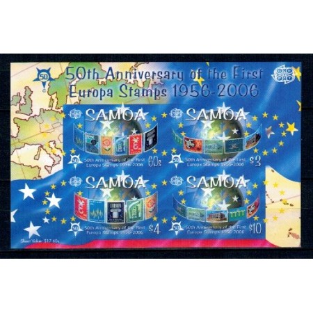 Samoa 2005 - Europa, bloc nedantelat neuzat Samoa 2005 - Europa, bloc nedantelat neuzat