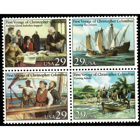 SUA 1992 - Prima calatorie al lui C. Columb, serie neuzata SUA 1992 - Prima calatorie al lui C. Columb, serie neuzata